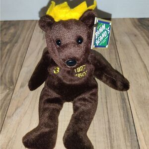 Salvino's Bamm Beono's Babe Ruth #3 Baseball Bearr 60th Homerun Issued 1998